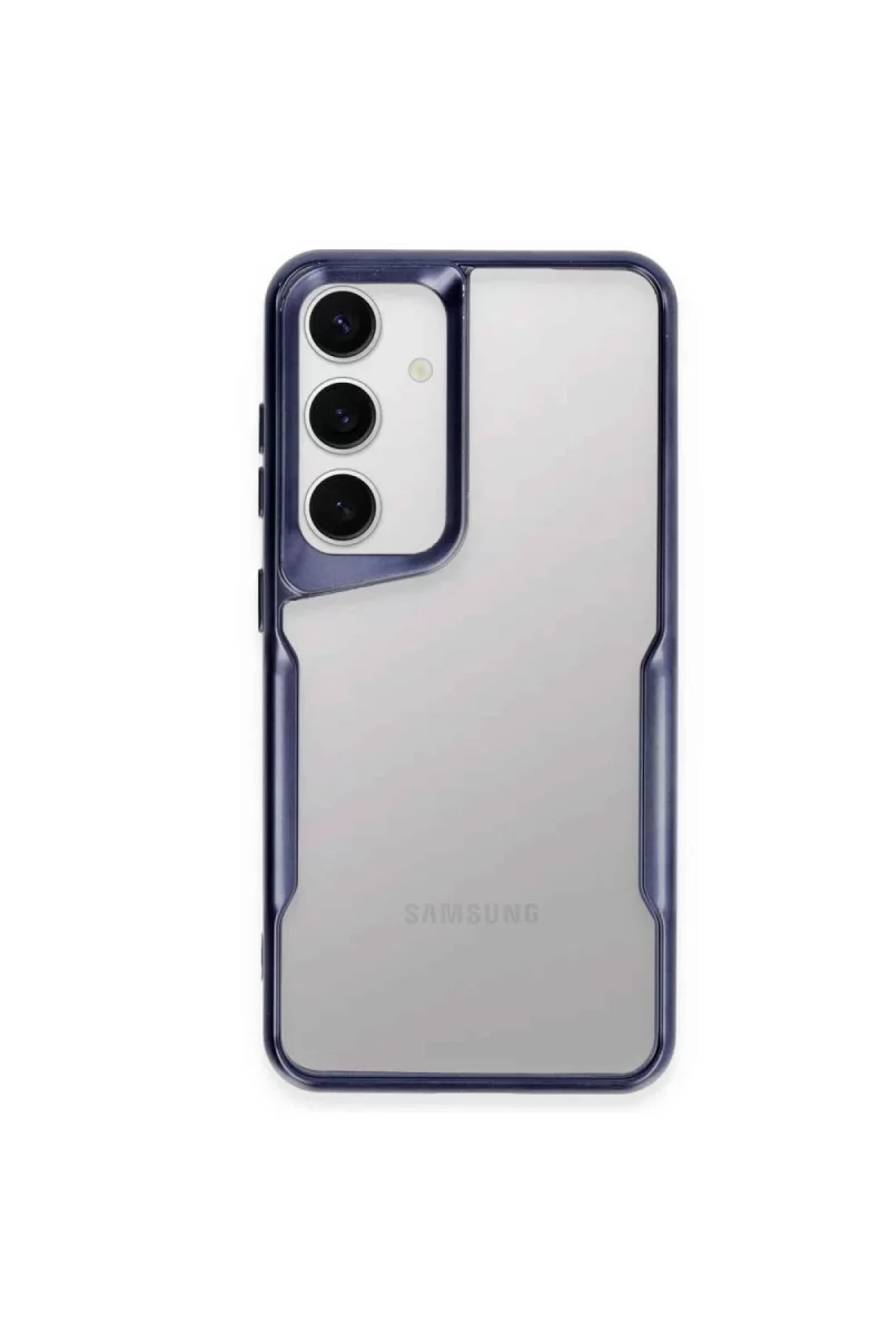 Newface Samsung Galaxy A15 4G Kılıf Boyi Silikon Kapak - Lacivert