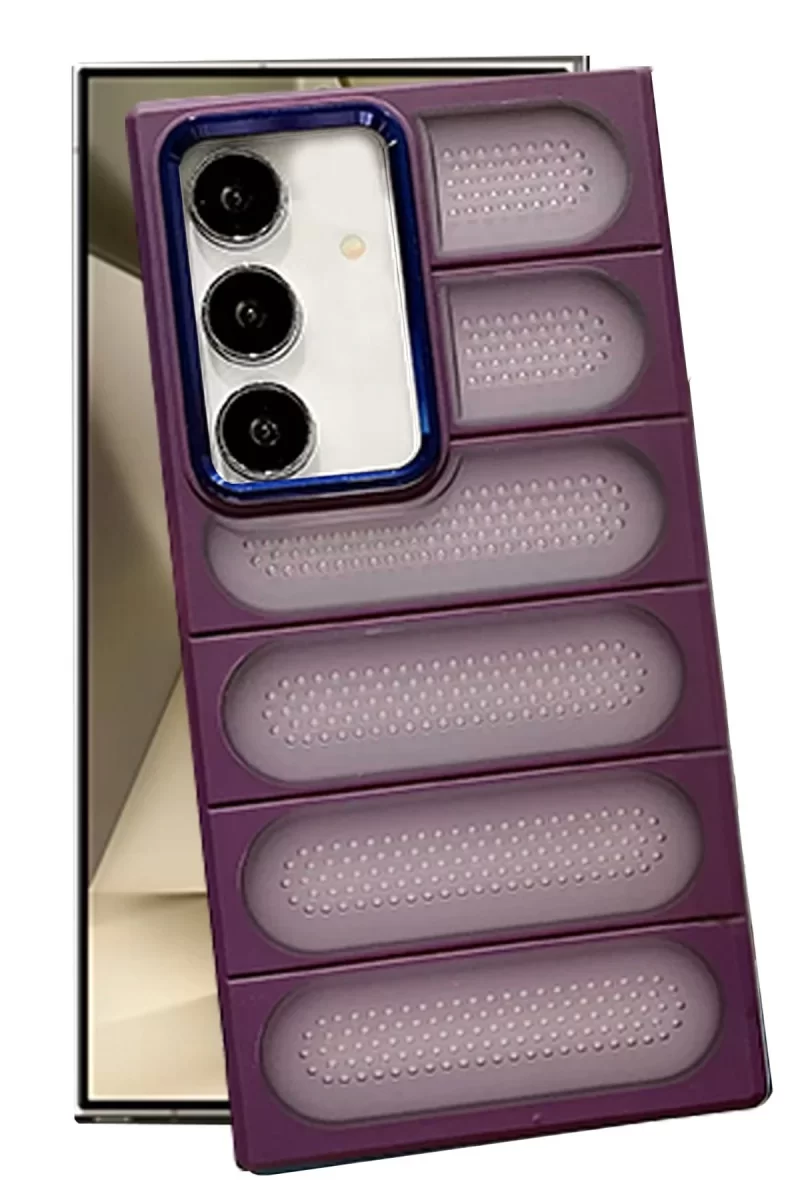 Newface Samsung Galaxy S24 Kılıf Airmax Silikon Kapak - Derin Mor