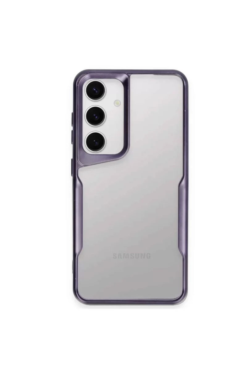 Newface Samsung Galaxy A15 4G Kılıf Boyi Silikon Kapak - Derin Mor