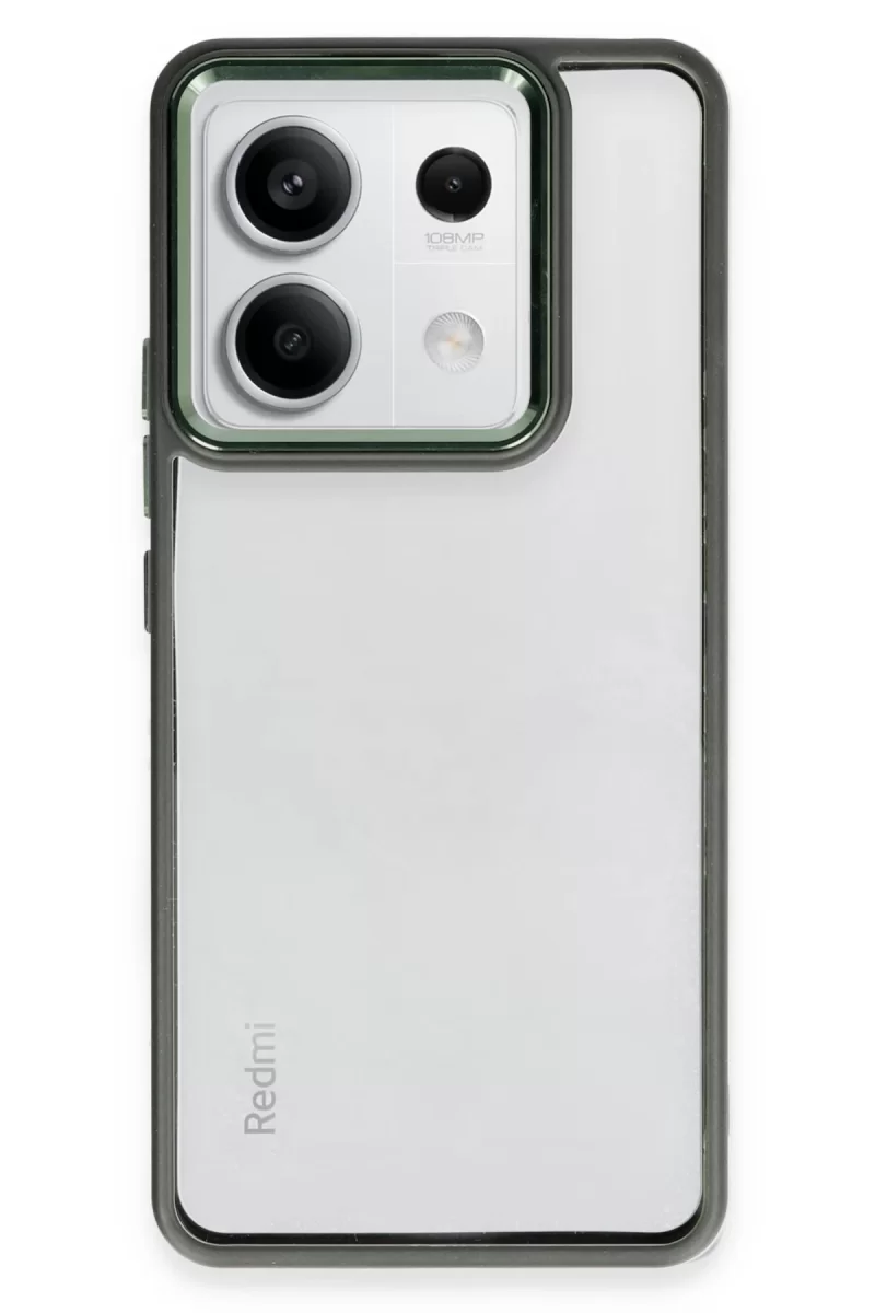 Newface Xiaomi Redmi Note 13 Pro 4G Kılıf Power Silikon - Koyu Yeşil