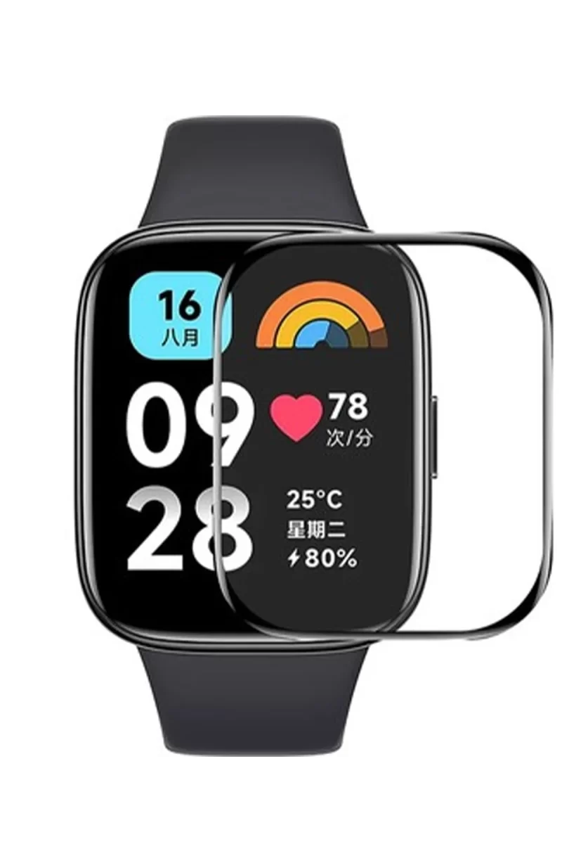 Newface Xiaomi Redmi Watch 3 Active Polymer Nano Ekran Koruyucu - Şeffaf