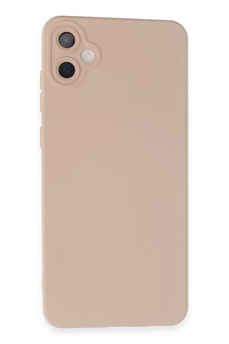 Newface Samsung Galaxy A05 Kılıf Nano içi Kadife Silikon - Pudra