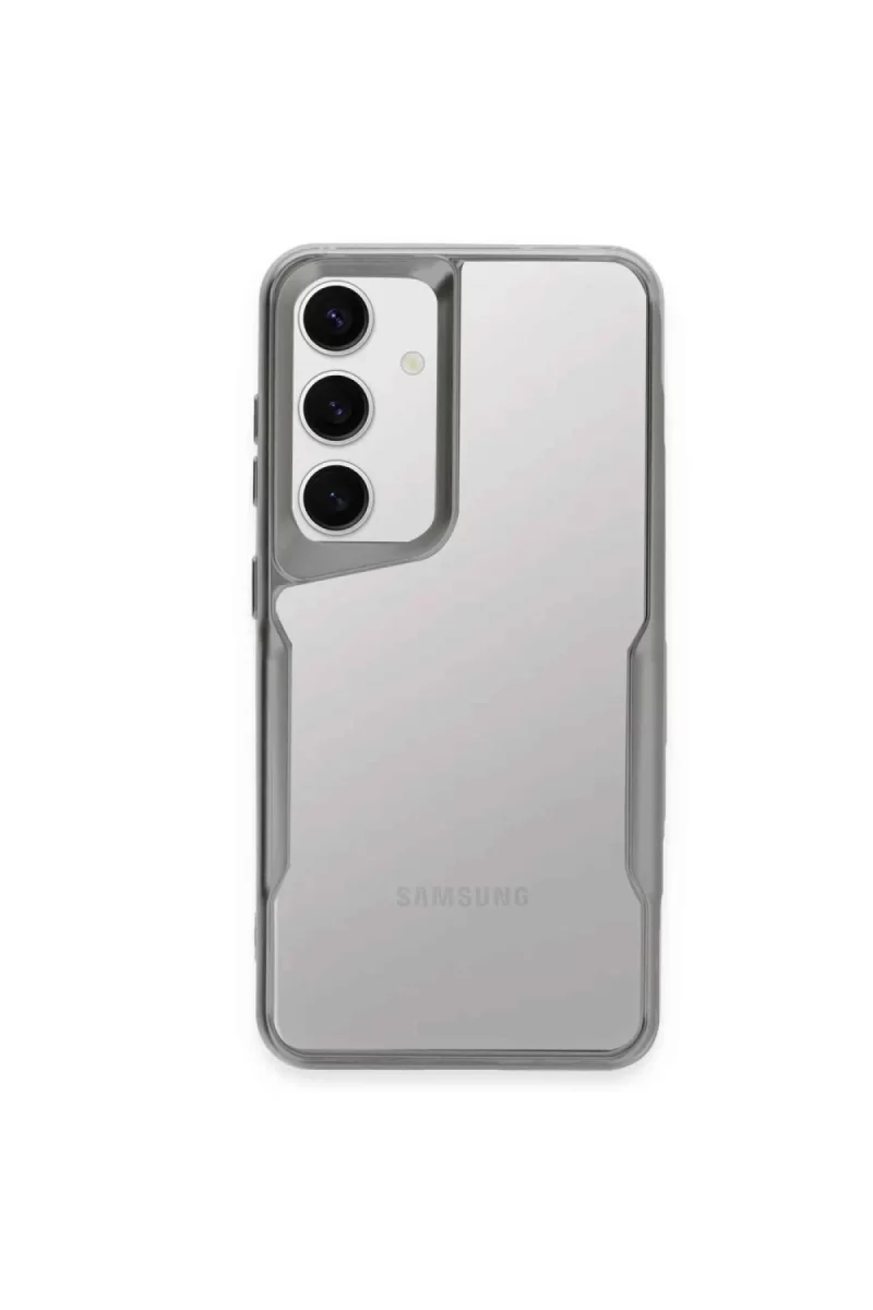 Newface Samsung Galaxy A24 4G Kılıf Boyi Silikon Kapak - Gümüş