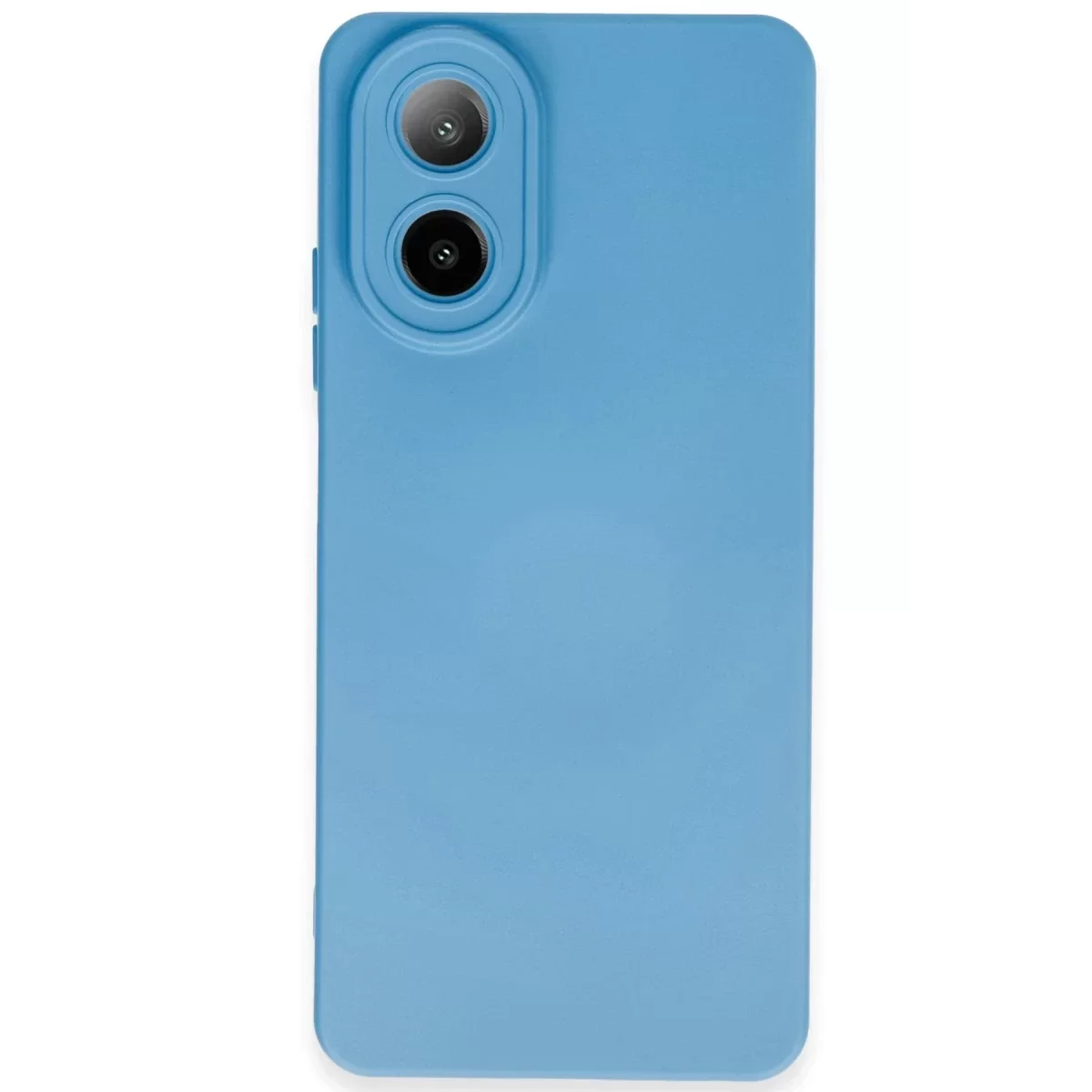 Newface Oppo A38 Kılıf Nano içi Kadife Silikon - Mavi