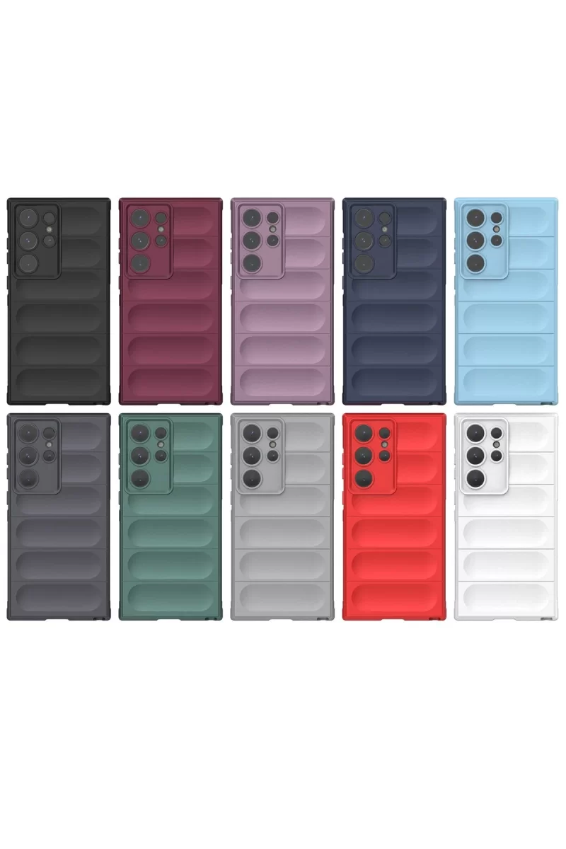 Newface Samsung Galaxy S24 Ultra Kılıf Optimum Silikon - Koyu Yeşil