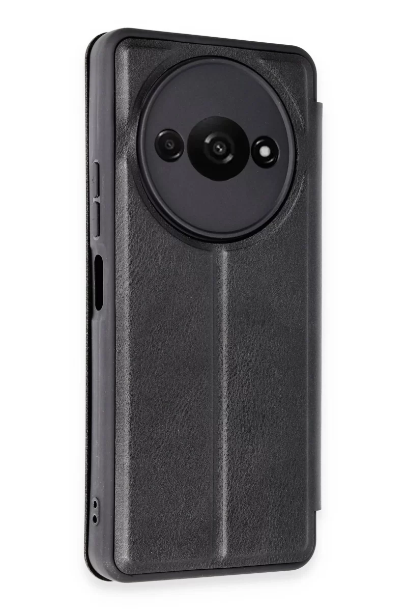 Newface Xiaomi Redmi A3 4G Kılıf Flip Cover - Siyah