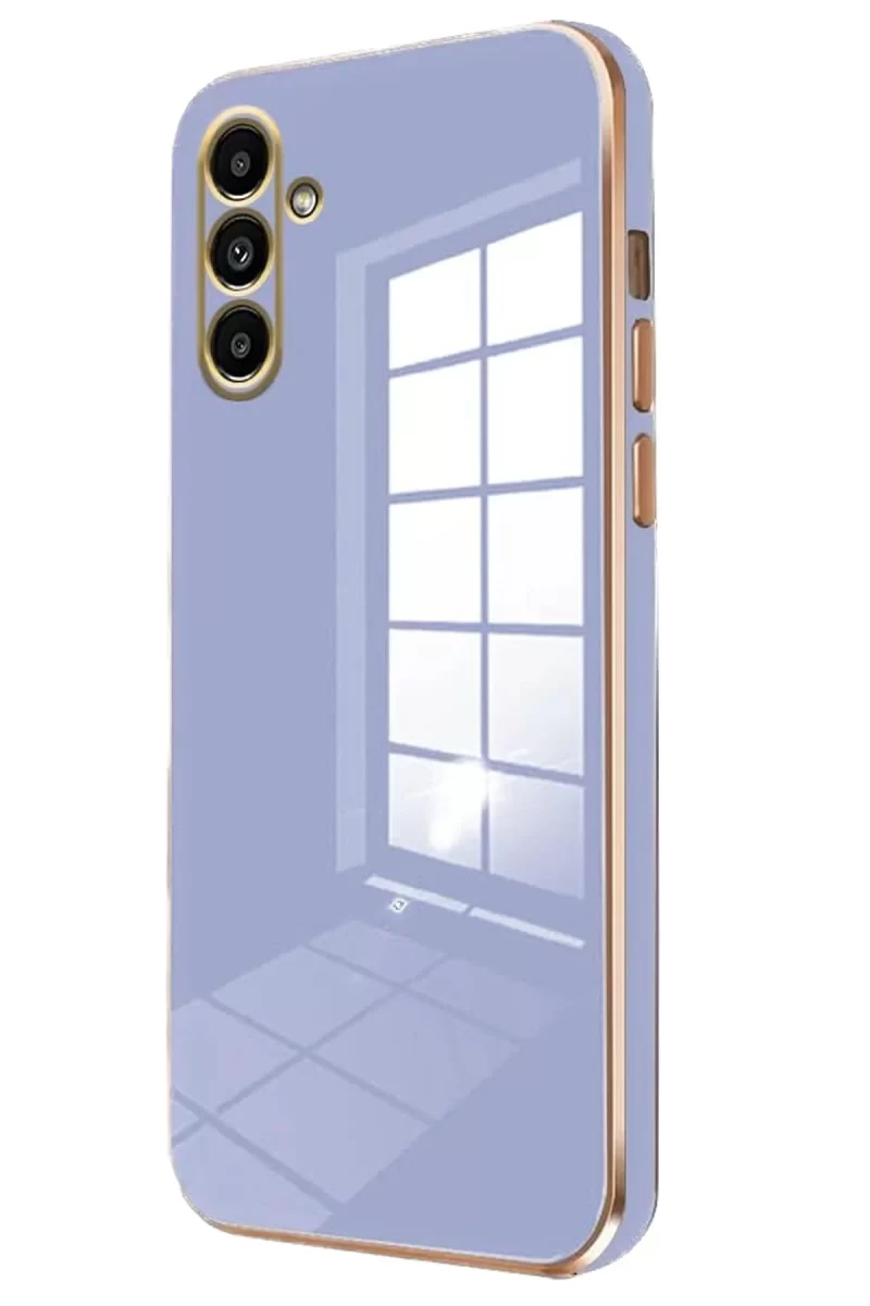 Newface Samsung Galaxy A25 5G Kılıf Volet Silikon - Mavi