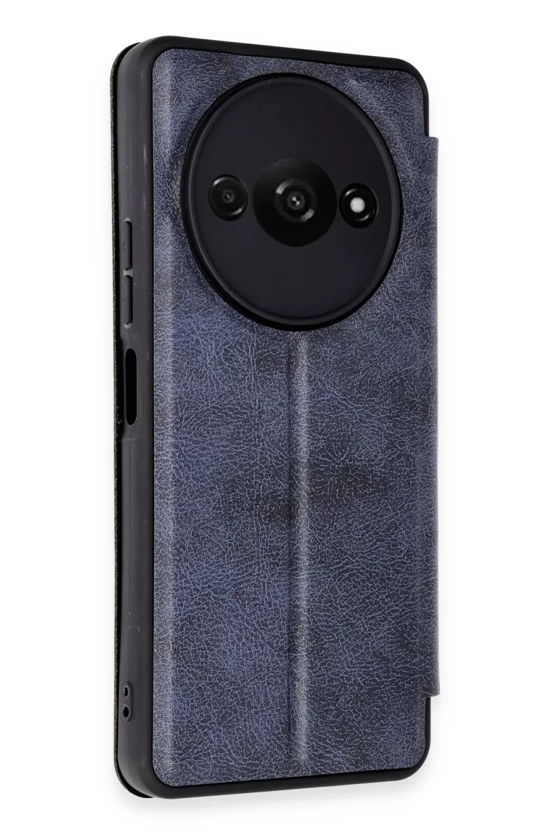 Newface Xiaomi Redmi A3 4G Kılıf Flip Cover - Lacivert