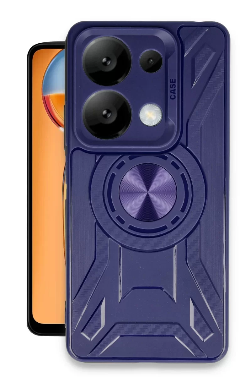 Newface Xiaomi Redmi Note 13 Pro 4G Kılıf Lincoln Silikon - Lacivert