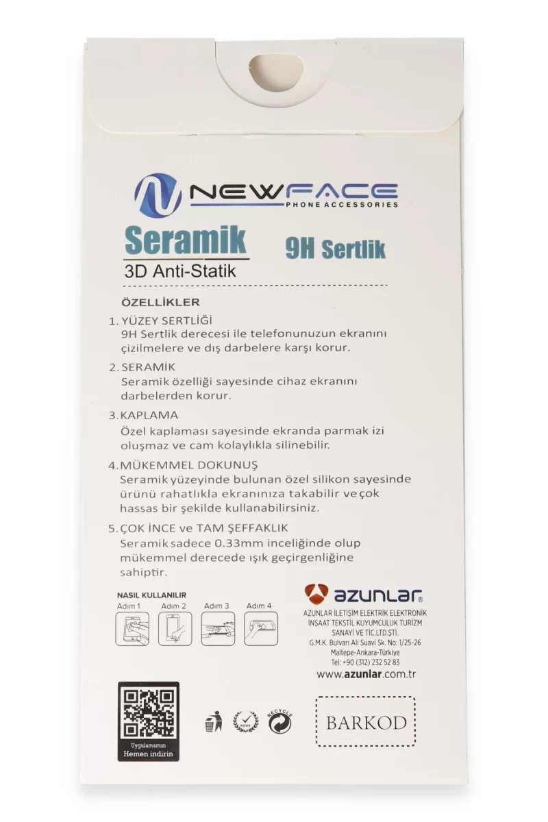 Newface Samsung Galaxy A35 5G 3D Antistatik Seramik Nano Ekran Koruyucu