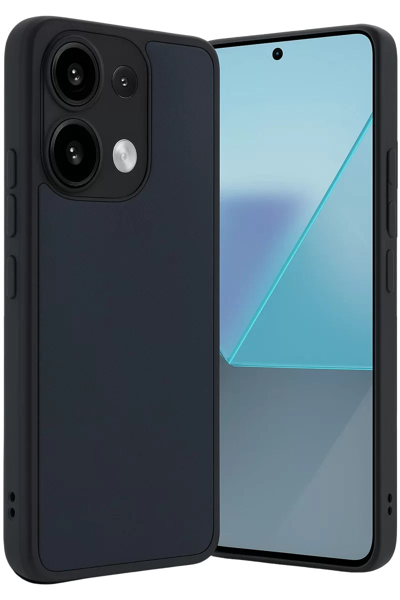 Newface Xiaomi Redmi Note 13 4G Kılıf Aras Deri Kapak - Lacivert
