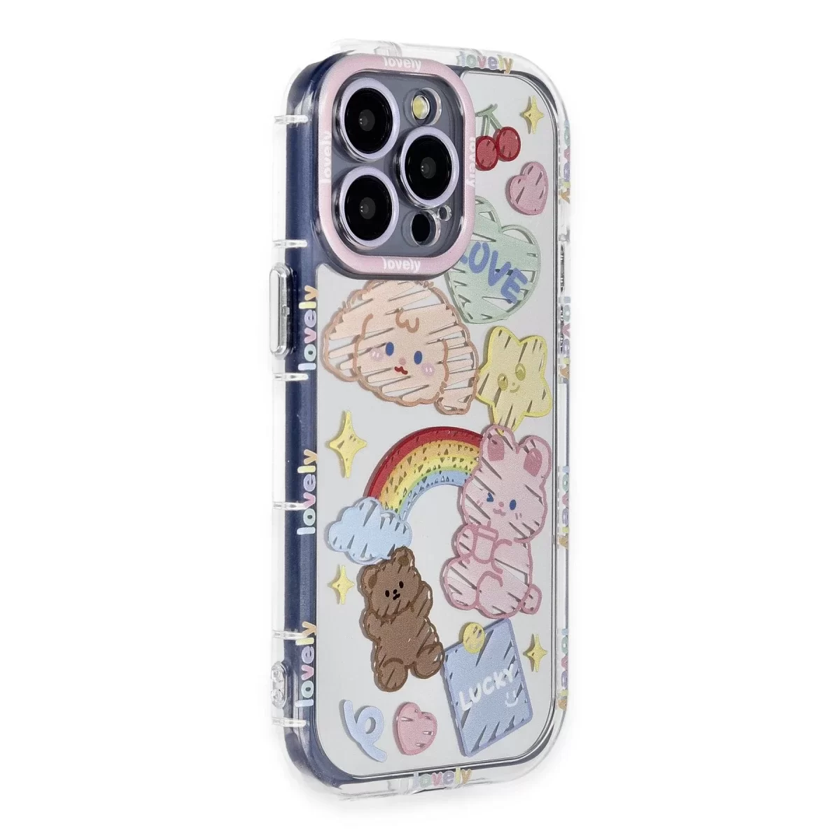 Newface Apple iPhone 14 Pro Kılıf Reflexion Desenli Kapak - Desen 4