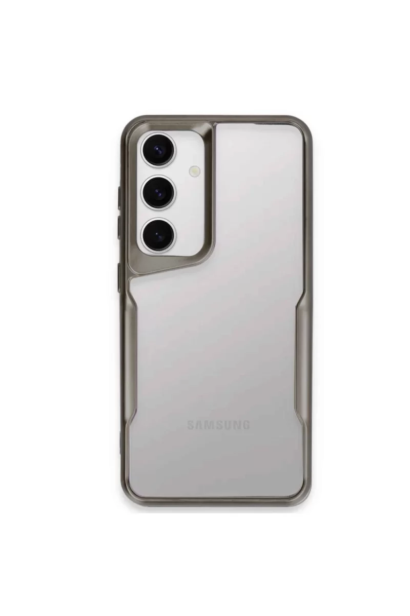 Newface Samsung Galaxy A35 5G Kılıf Boyi Silikon Kapak - Titan Gri
