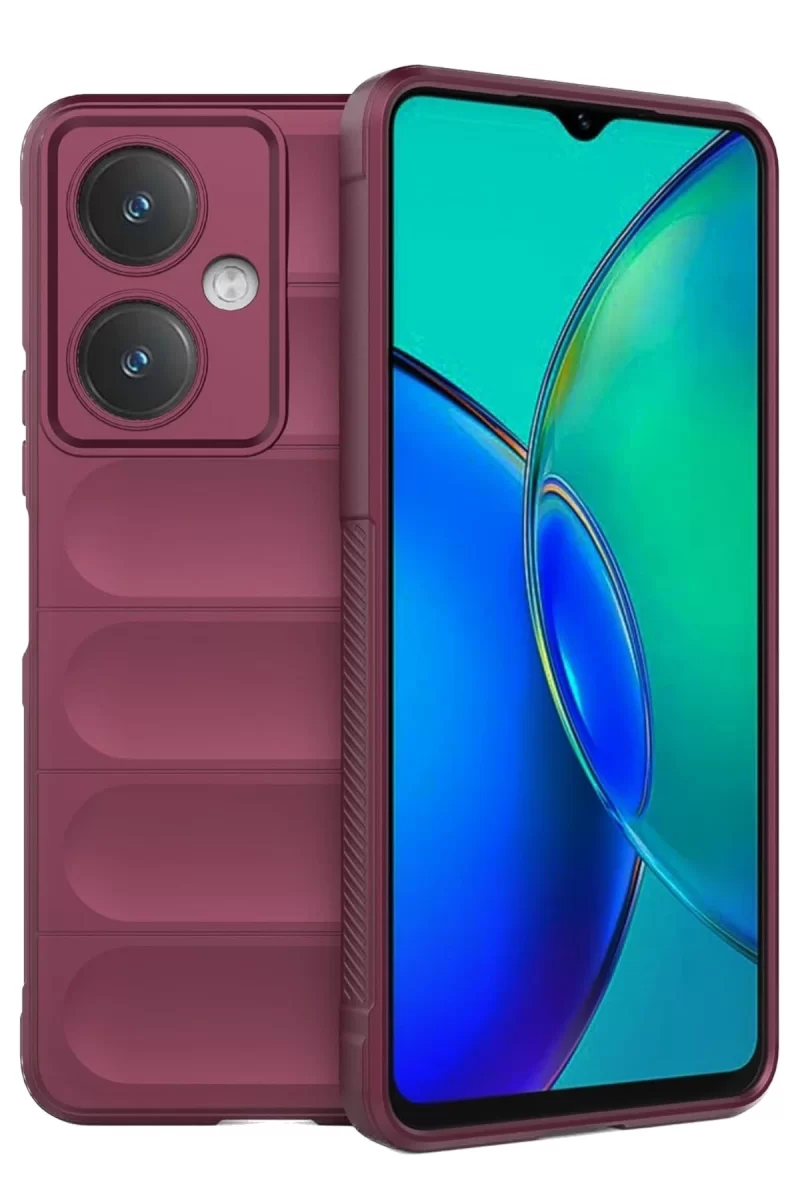 Newface Vivo Y27 Kılıf Optimum Silikon - Bordo