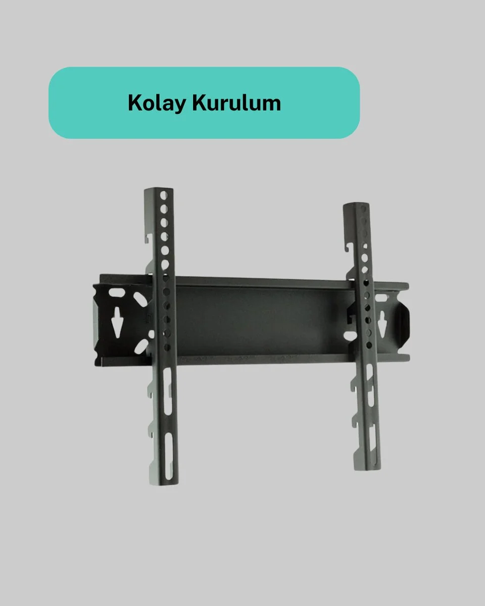 32-42 İnç TV Askı Aparatı Kolay Kurulum Düz ve Kompakt Tasarım