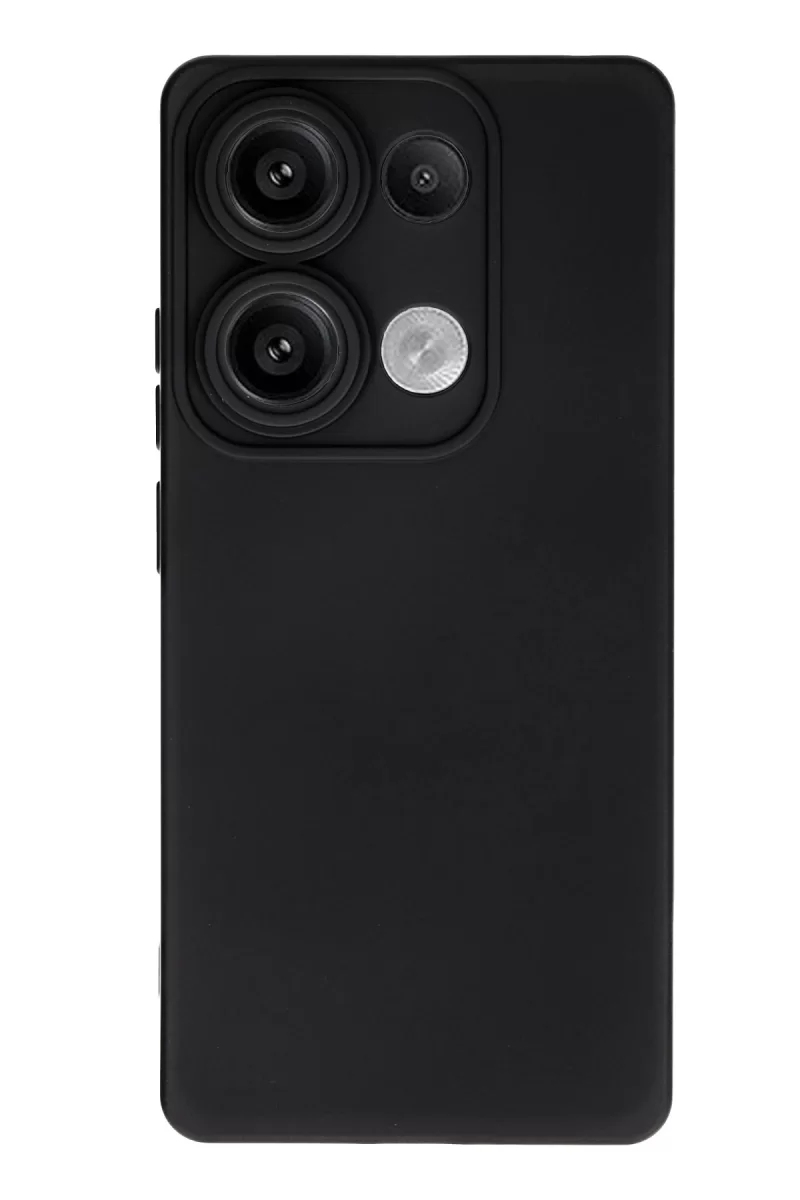 Newface Xiaomi Redmi Note 13 4G Kılıf Nano içi Kadife Silikon - Siyah