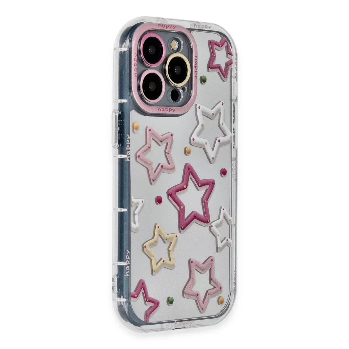 Newface Apple iPhone 14 Pro Max Kılıf Reflexion Desenli Kapak - Desen 3