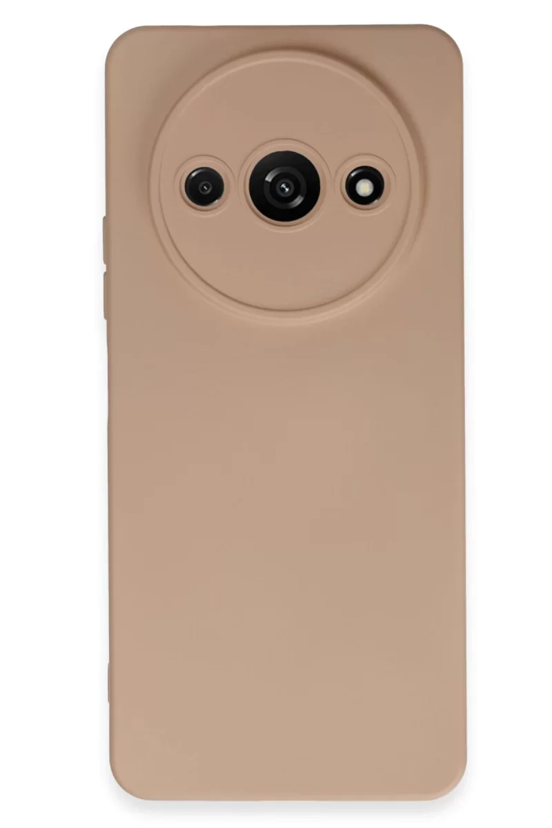 Newface Xiaomi Redmi A3 4G Kılıf Nano içi Kadife Silikon - Pudra