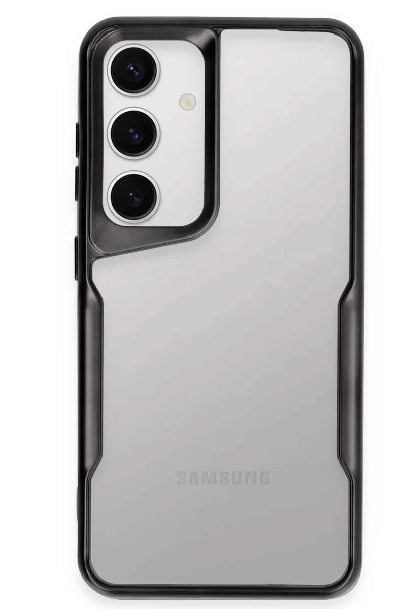 Newface Samsung Galaxy S24 Kılıf Boyi Silikon Kapak - Siyah