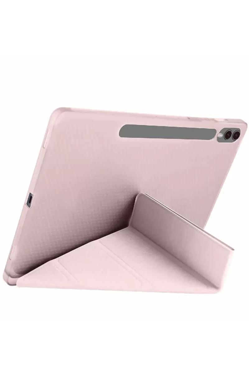 Newface Samsung Galaxy X610 Tab S9 FE Plus 12.4 Kılıf Kalemlikli Mars Tablet Kılıfı - Rose Gold