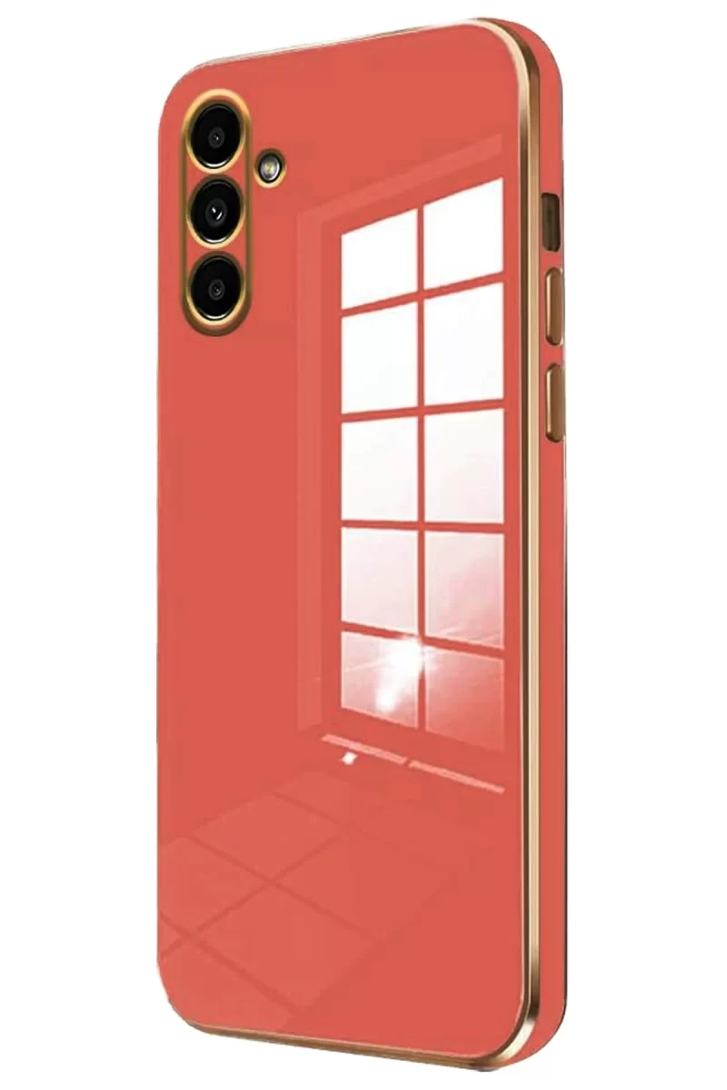 Newface Samsung Galaxy A55 5G Kılıf Volet Silikon - Kırmızı