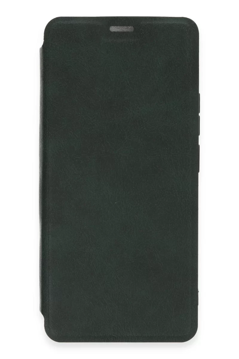 Newface Xiaomi Redmi Note 13 4G Kılıf Flip Cover - Koyu Yeşil
