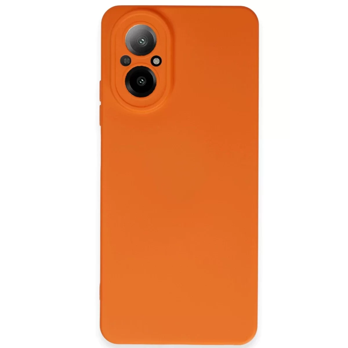 Newface Realme 12 Lite Kılıf Nano içi Kadife Silikon - Turuncu