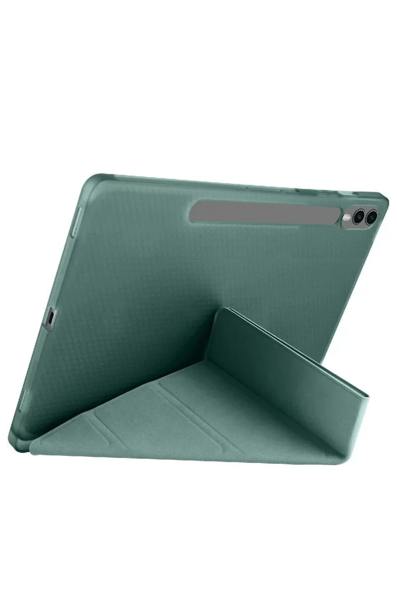 Newface Samsung Galaxy X610 Tab S9 FE Plus 12.4 Kılıf Kalemlikli Mars Tablet Kılıfı - Koyu Yeşil