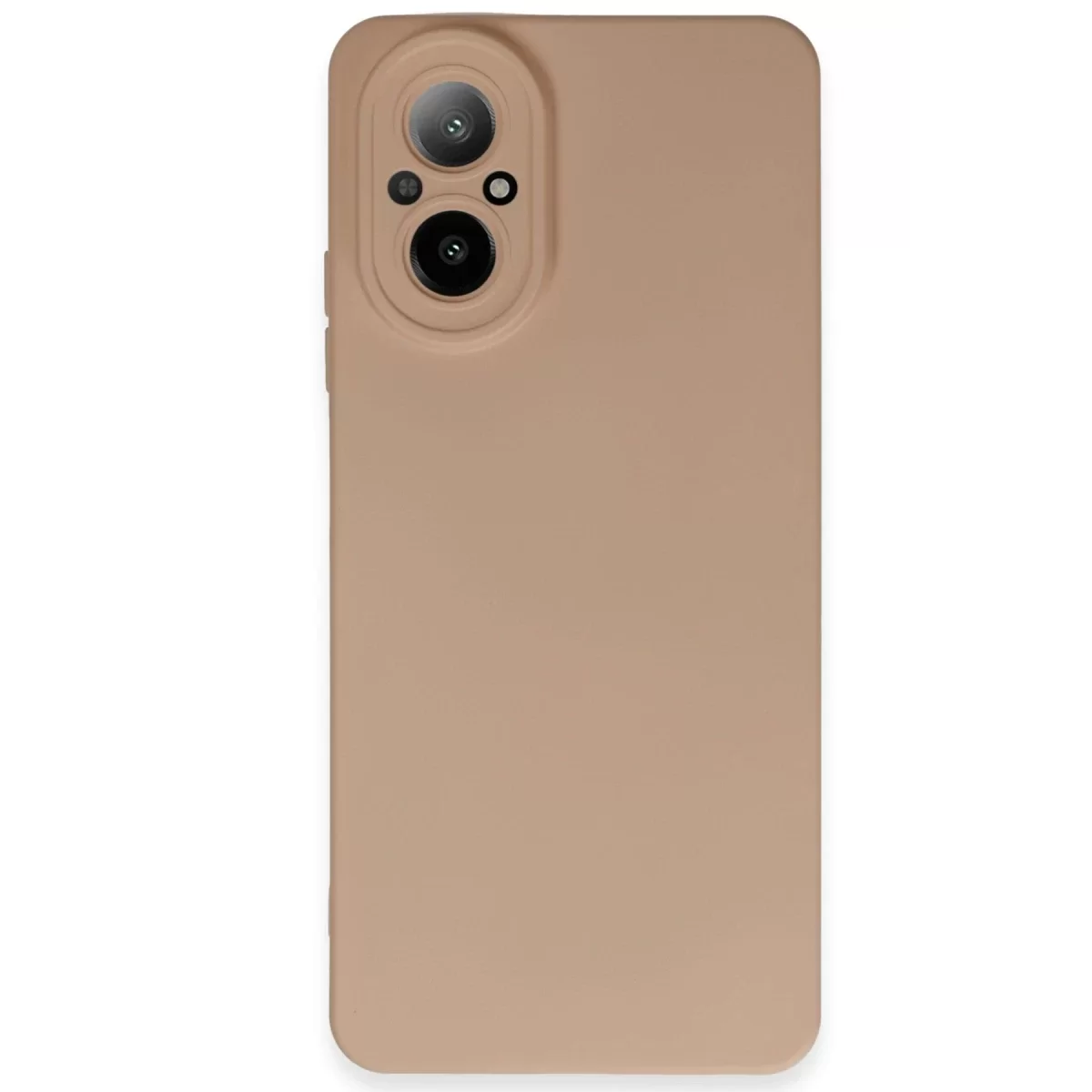 Newface Realme 12 Lite Kılıf Nano içi Kadife Silikon - Pudra