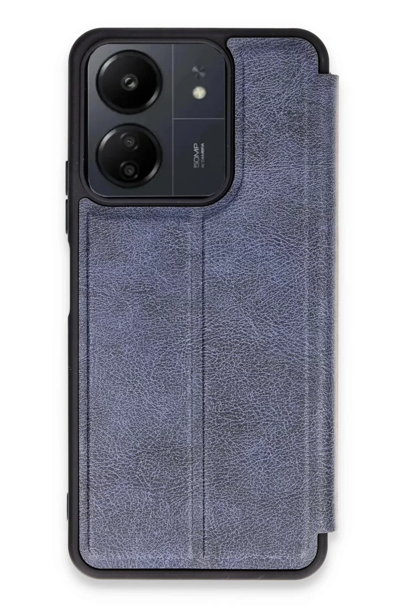 Newface Xiaomi Redmi 13C Kılıf Flip Cover - Lacivert