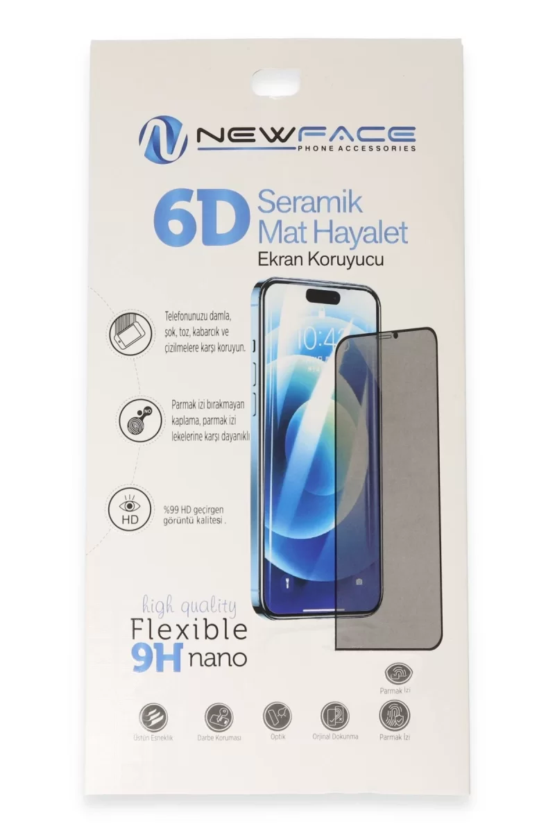 Newface Xiaomi Redmi Note 13 4G 6D Antistatik Mat Seramik Hayalet Nano Ekran Koruyucu