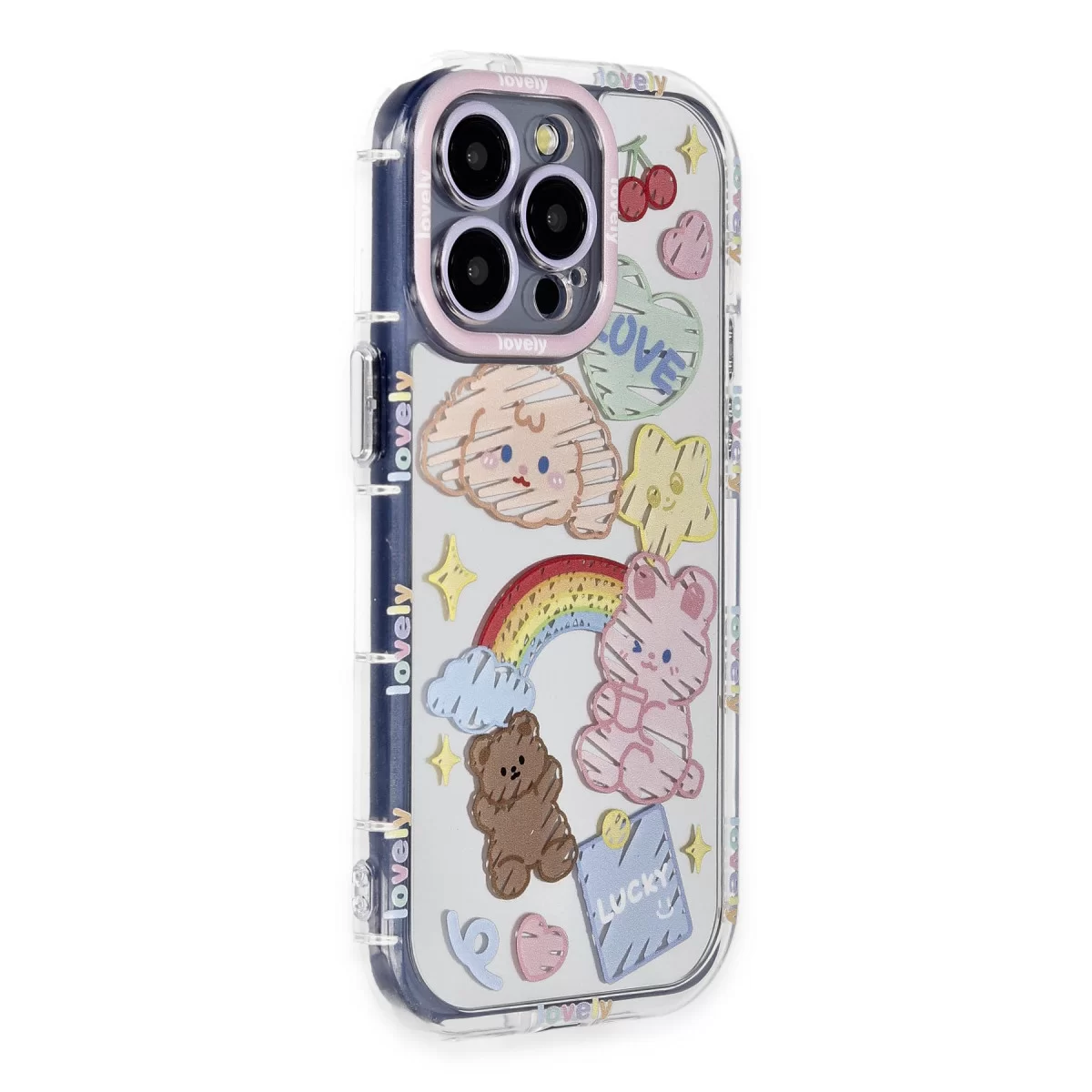 Newface Apple iPhone 15 Pro Max Kılıf Reflexion Desenli Kapak - Desen 4