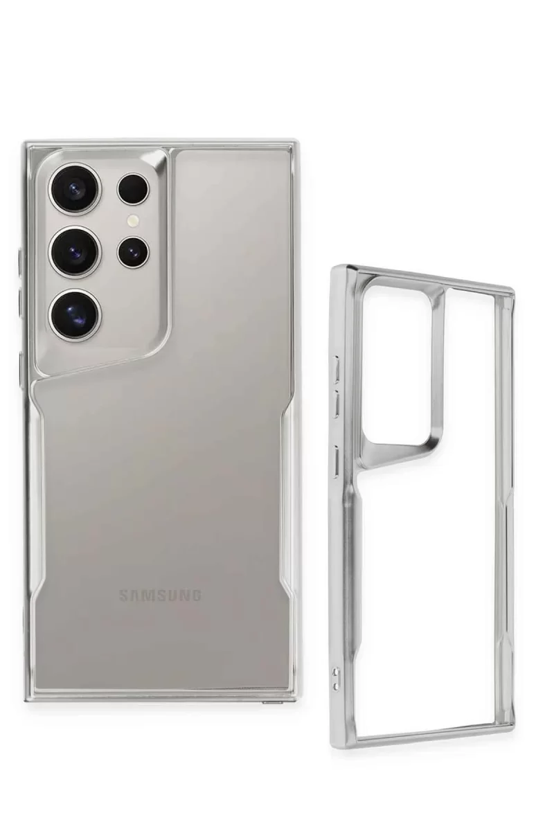 Newface Samsung Galaxy S24 Ultra Kılıf Boyi Silikon Kapak - Derin Mor