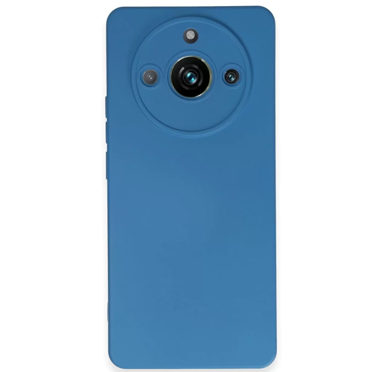 Newface Realme 11 Pro Kılıf Nano içi Kadife Silikon - Mavi