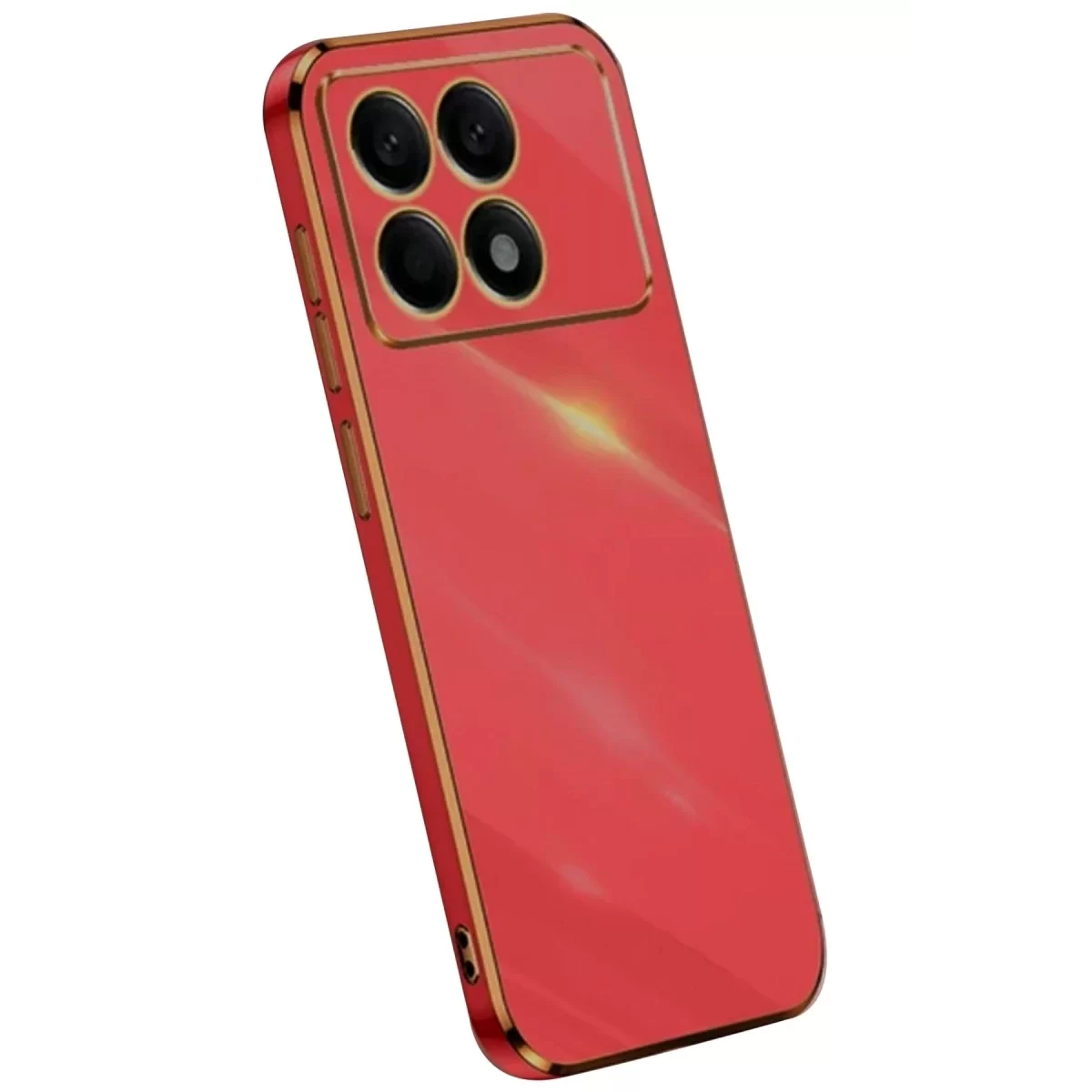 Newface Xiaomi Poco X6 Pro Kılıf Volet Silikon - Kırmızı