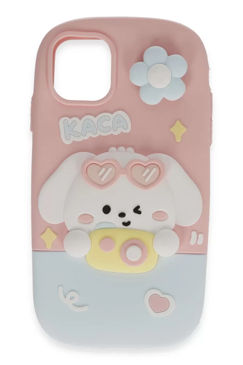 Newface Apple iPhone 15 Pro Max Kılıf Poky Karakter Silikon Kapak - Desen 13