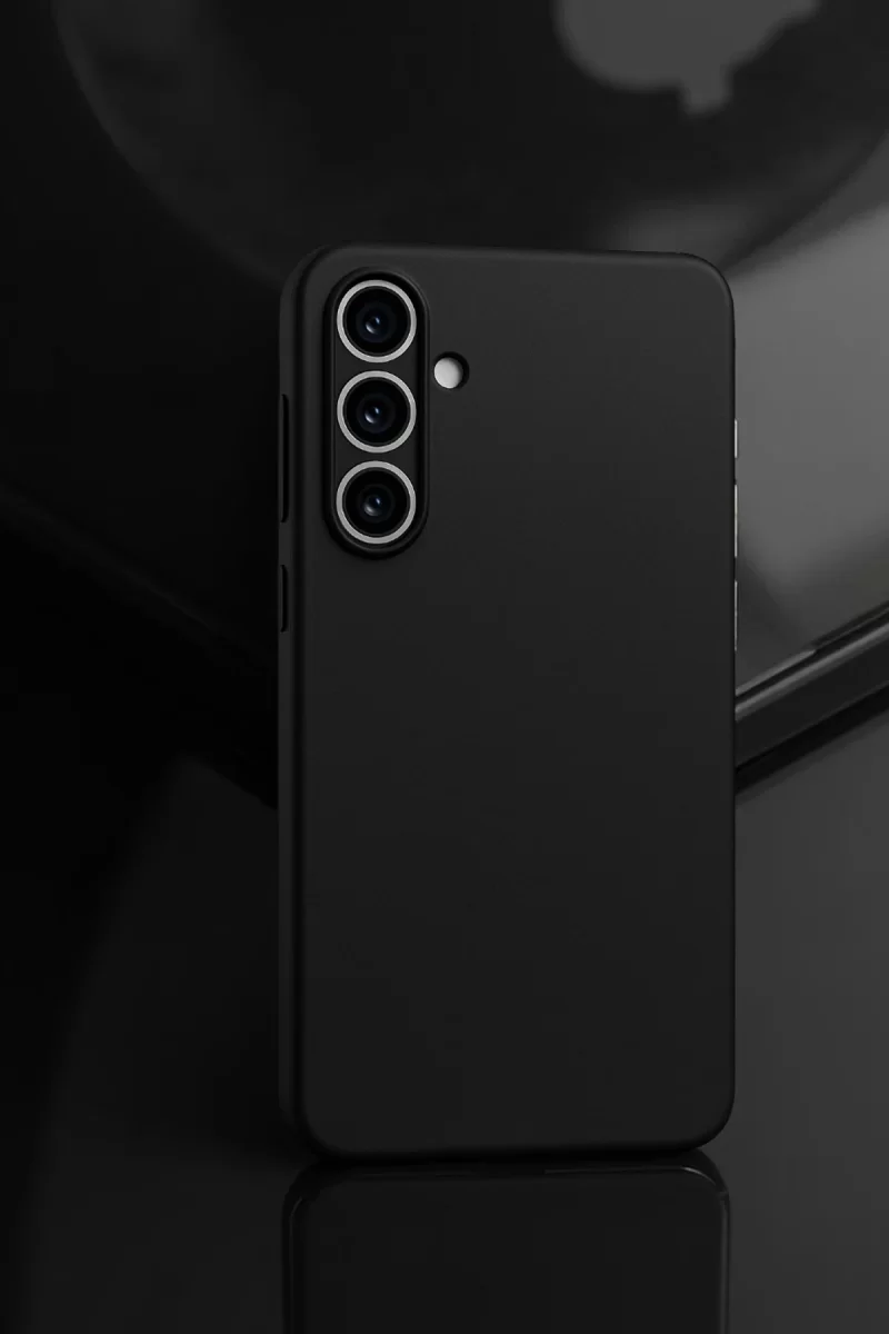 Newface Samsung Galaxy A55 5G Kılıf First Silikon - Siyah