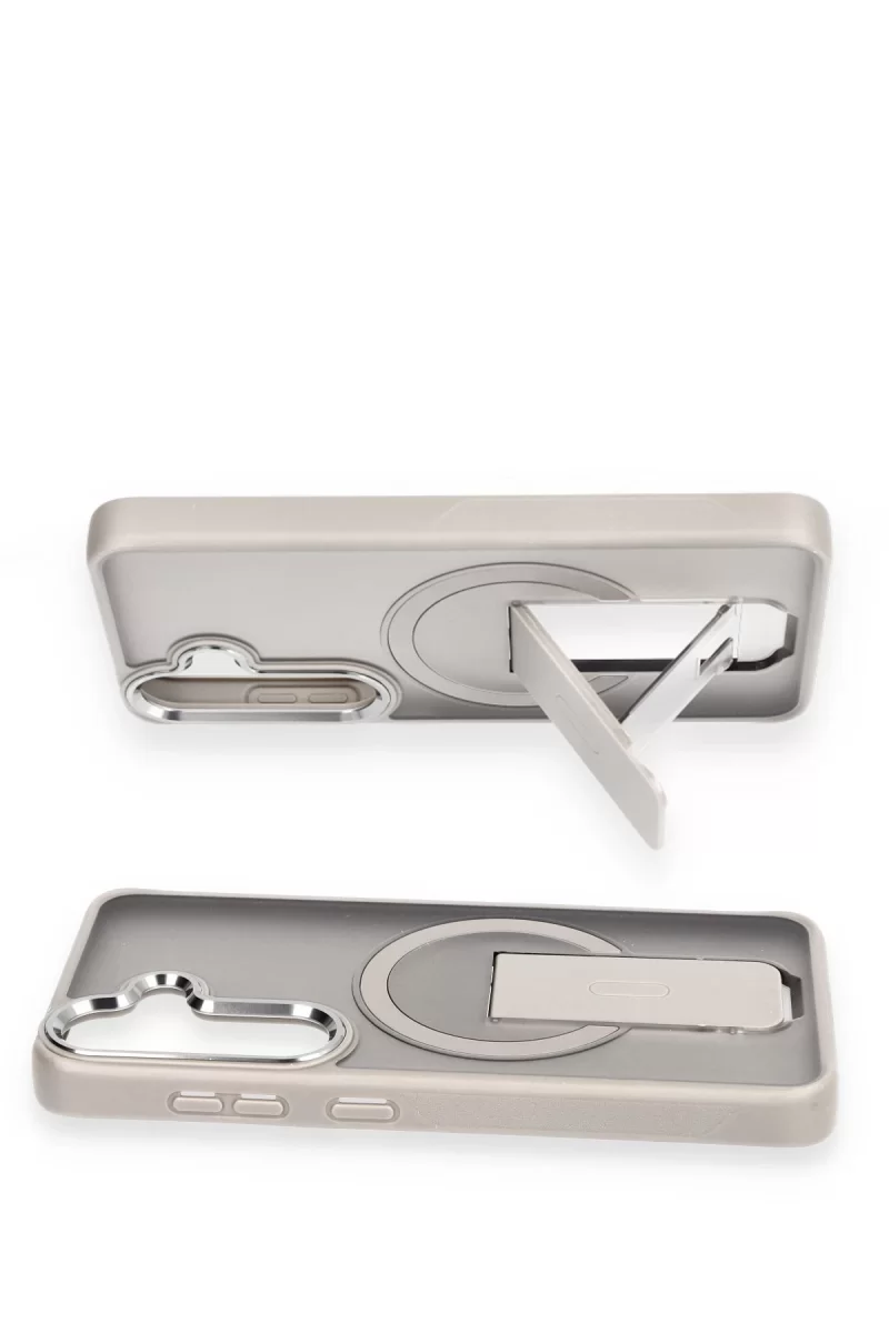 Newface Samsung Galaxy S24 Tork Magsafe Standlı Kapak - Siyah