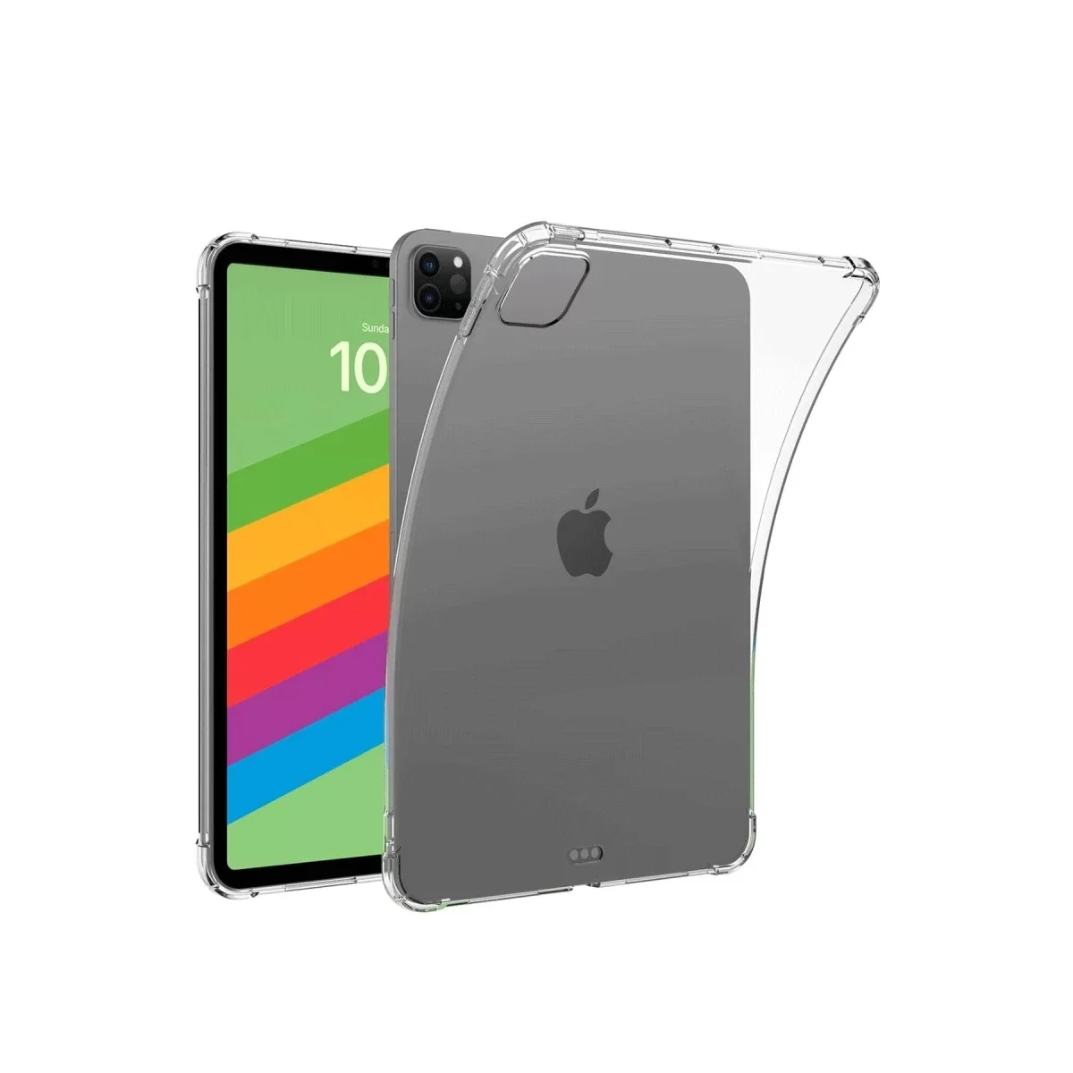 Newface Apple iPad Pro 13 (2024) Kılıf Anti Shock Tablet Silikon - Şeffaf