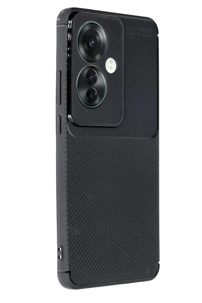 Newface Oppo Reno 11F Kılıf Auto Focus Karbon Kapak - Siyah