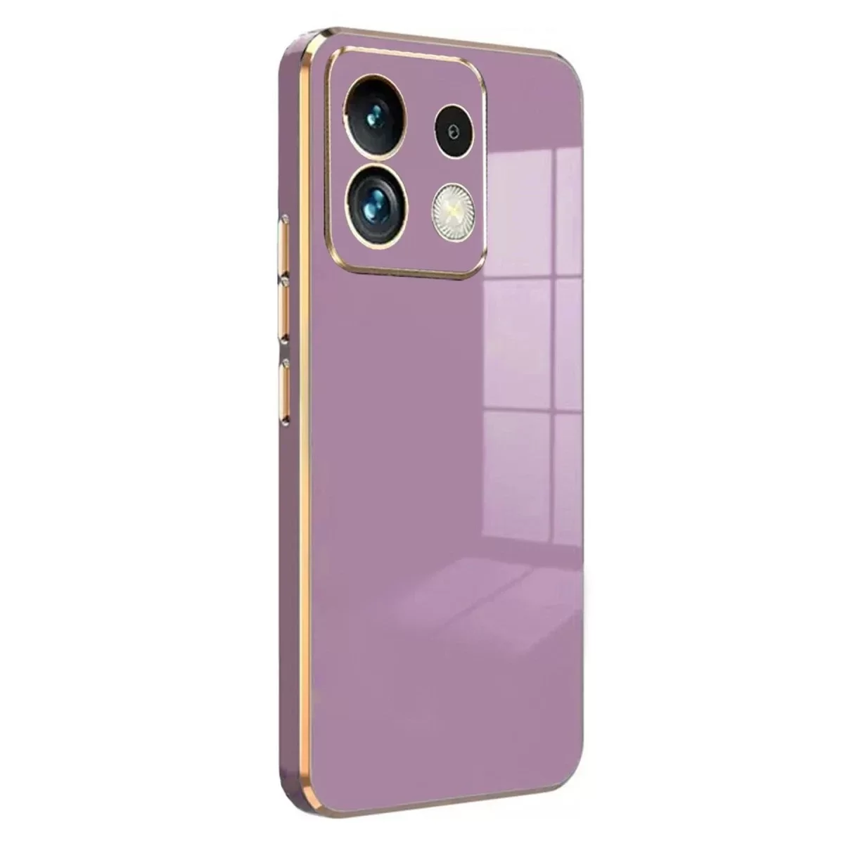 Newface Xiaomi Poco M6 Pro 4G Kılıf Volet Silikon - Mor