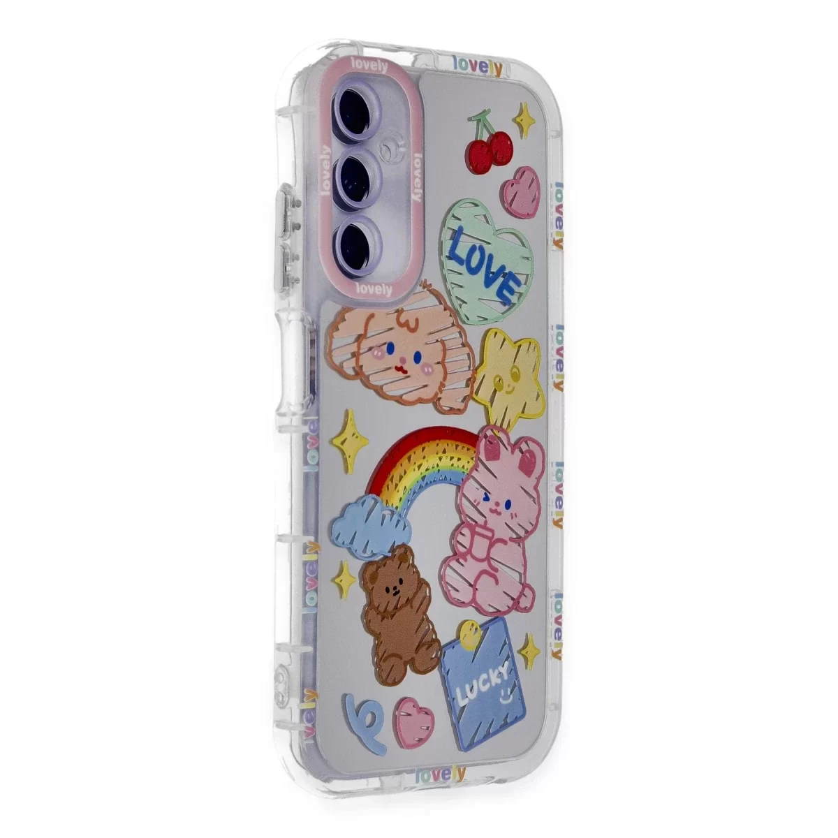 Newface Samsung Galaxy A05S Kılıf Reflexion Desenli Kapak - Desen 4