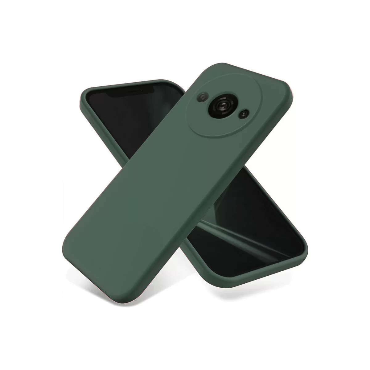 Newface Xiaomi Redmi A3 4G Kılıf First Silikon - Koyu Yeşil
