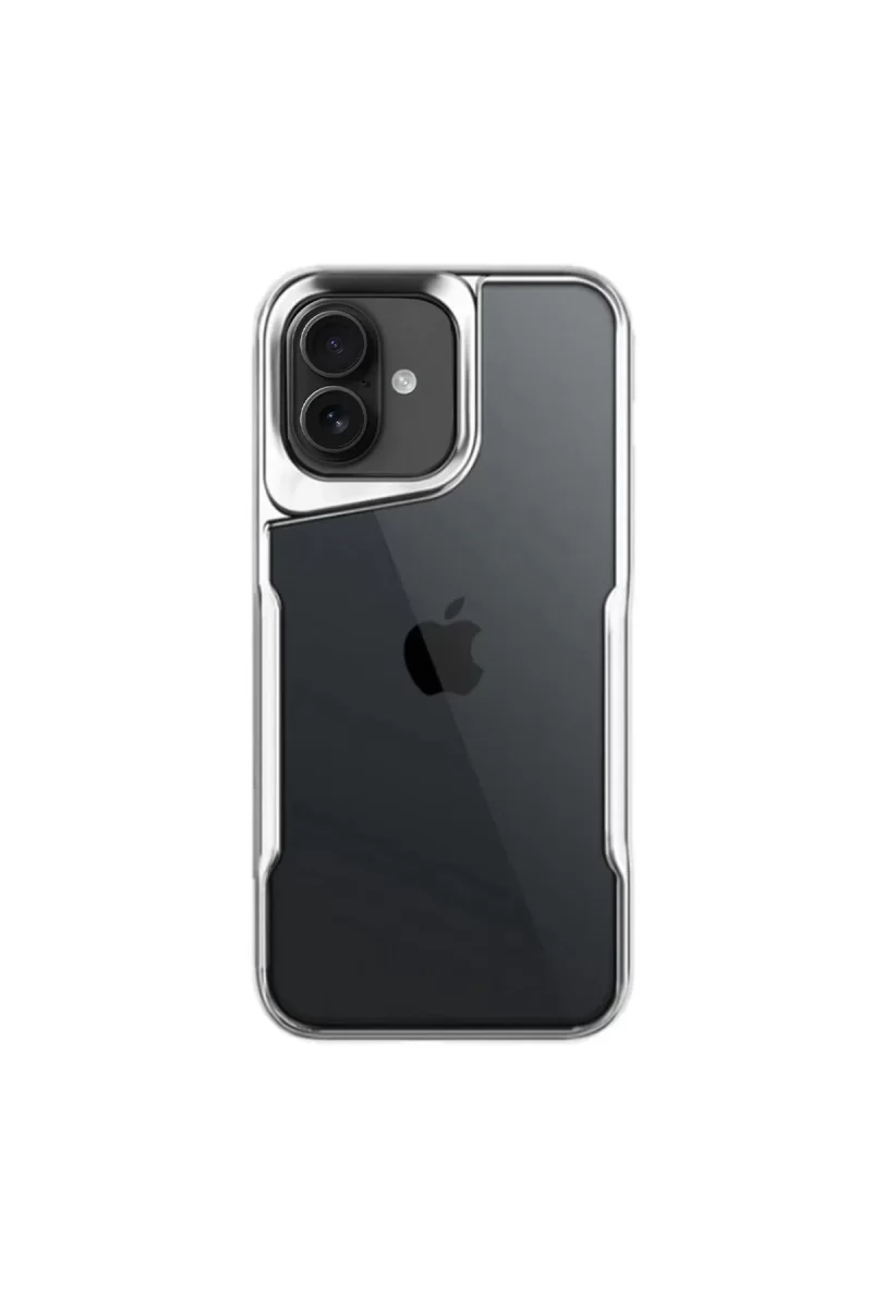 Newface Apple iPhone 16 Kılıf Boyi Silikon Kapak - Gümüş