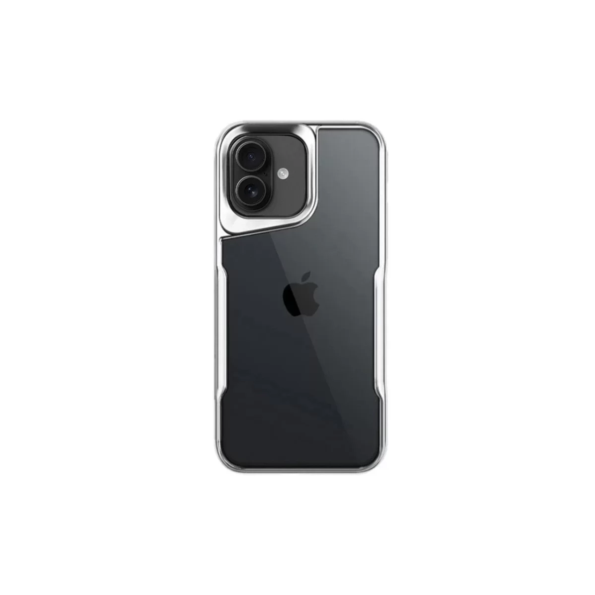 Newface Apple iPhone 16 Kılıf Boyi Silikon Kapak - Gümüş