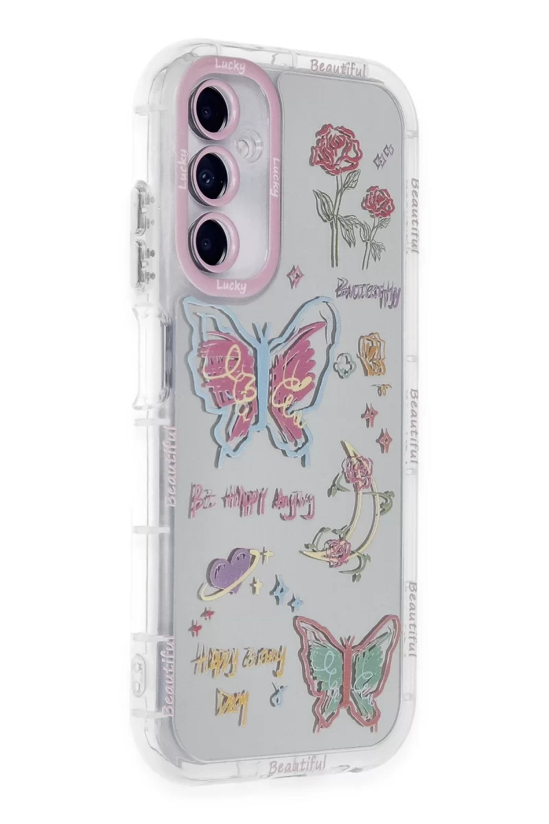 Newface Samsung Galaxy A05S Kılıf Reflexion Desenli Kapak - Desen 8