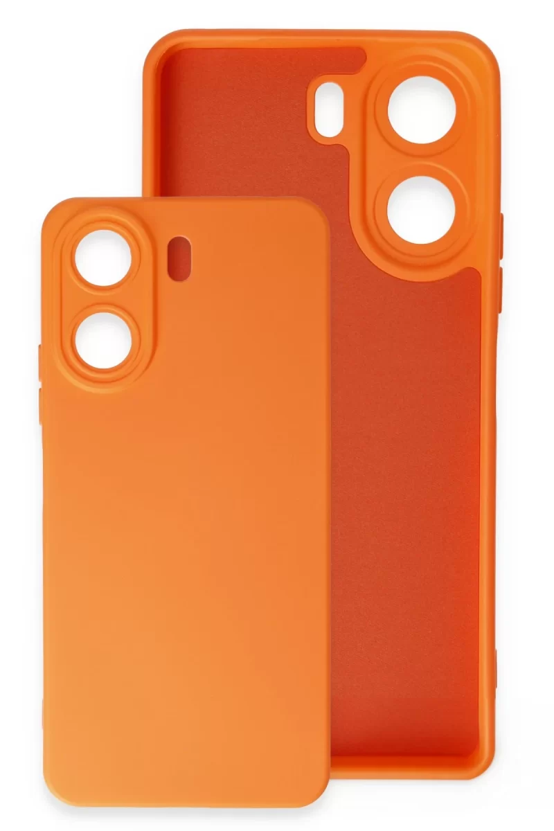 Newface Xiaomi Redmi 13C Kılıf Nano içi Kadife Silikon - Kırmızı