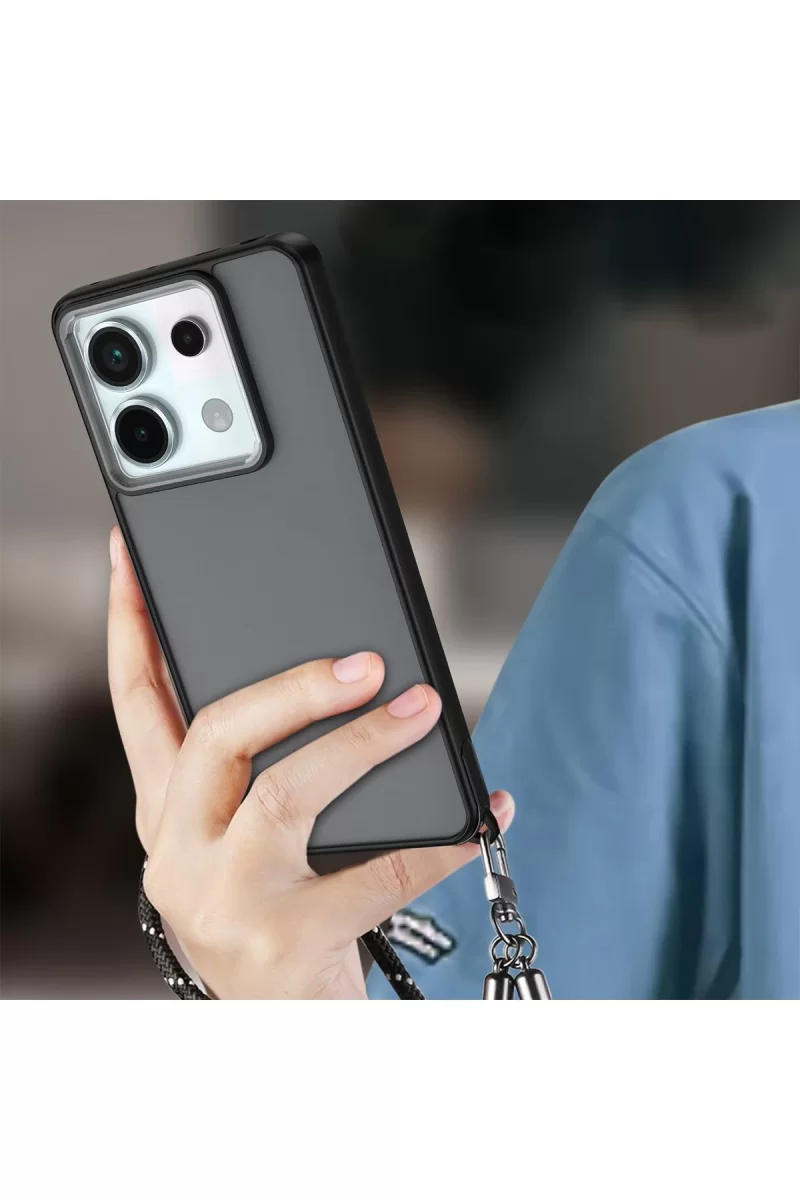 Newface Xiaomi Redmi Note 13 Pro 5G Kılıf Elegant Kapak - Pudra