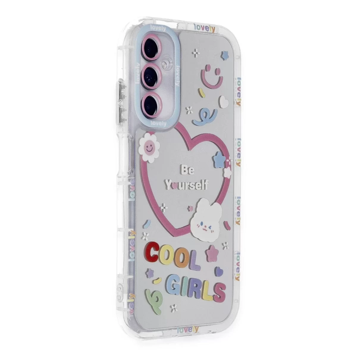 Newface Samsung Galaxy A15 4G Kılıf Reflexion Desenli Kapak - Desen 1