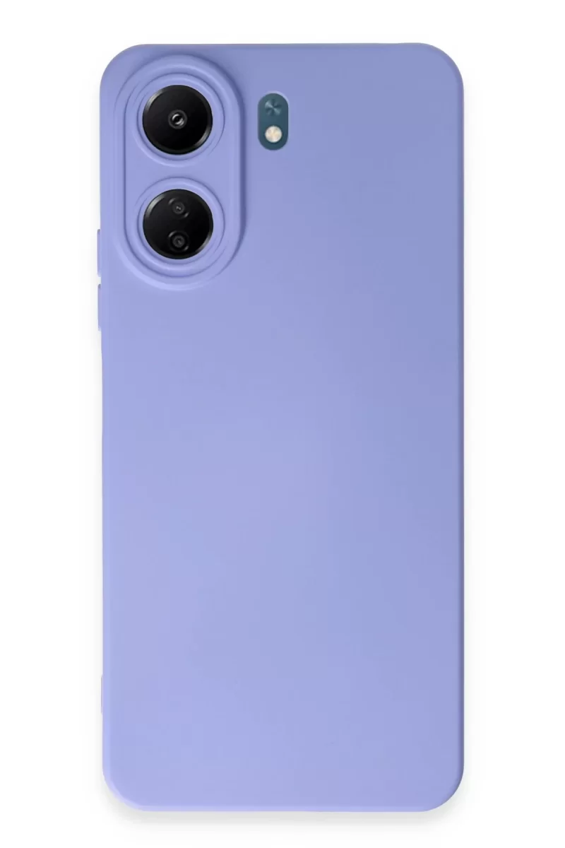 Newface Xiaomi Redmi 13C Kılıf Nano içi Kadife Silikon - Lila